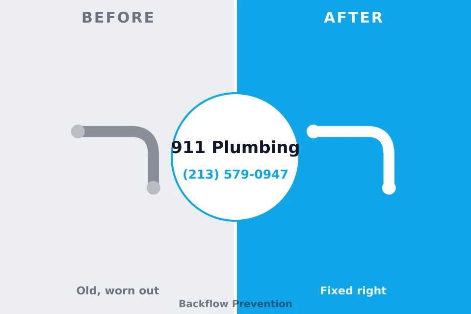 Before and after: plumbing repair Beaver Dam, WI